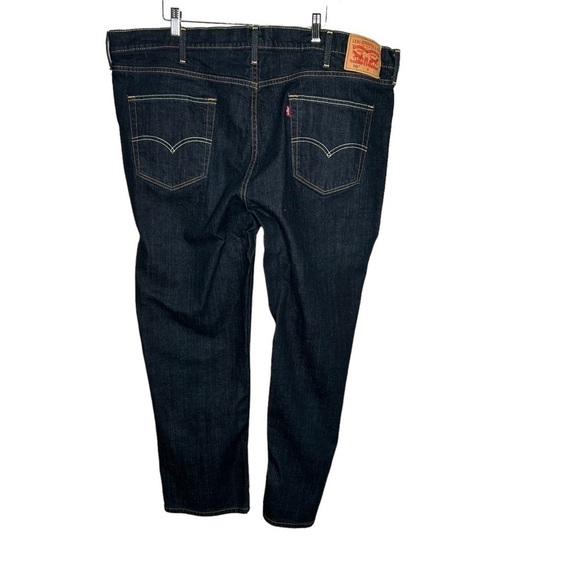Levi’s Mens Athletic Fit Denim Jeans Size 48x30 Dark Wash actual 46x28 - Picture 4 of 5